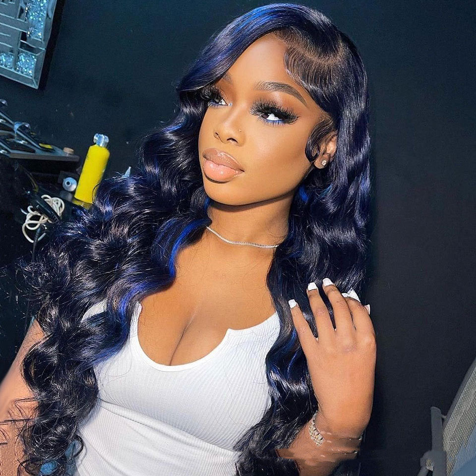 Highlight Body Wave Human Hair Lace Front Wig Highlight Body Wave Human Hair Lace Front Wig